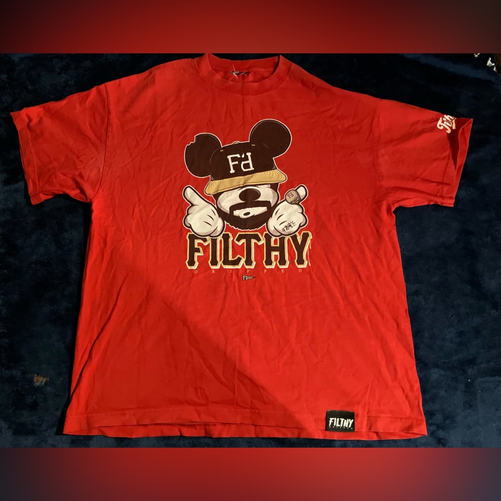 Filthy dripped Mickey mouse t shirt